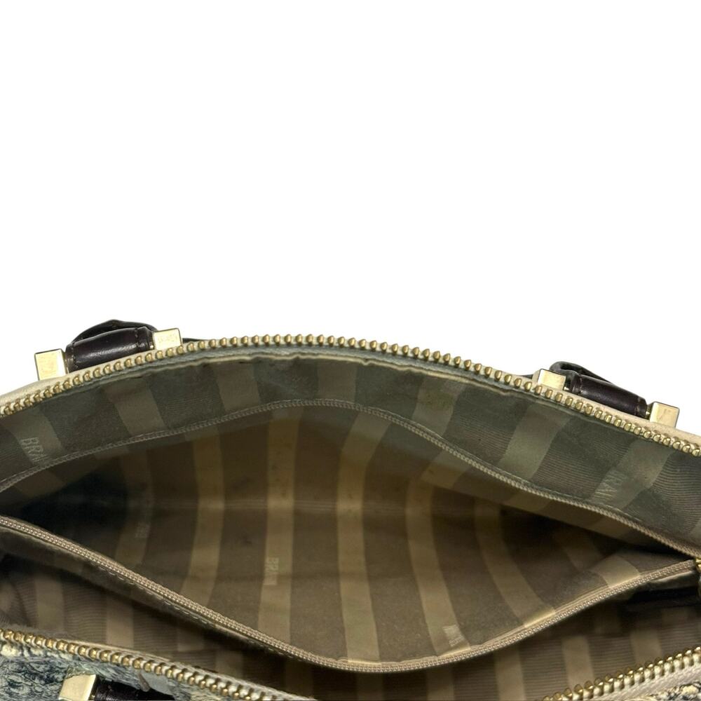 Brahmin Duxbury Creme Solymar Satchel in Tan/Brown - Croc-Embossed Leather - Picture 8 of 9